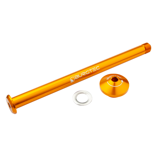 Burgtec Yeti 171mm M12x1.5 Rear Axle Iron Bro Orange