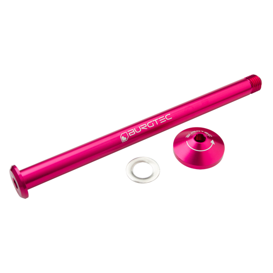 Burgtec Yeti 171mm M12x1.5 Rear Axle Toxic Barbie Pink