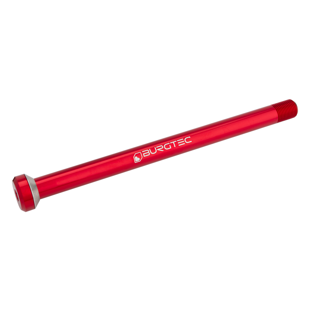 Burgtec Rear Axle 12x175.5mm M12x1.0 Race Red