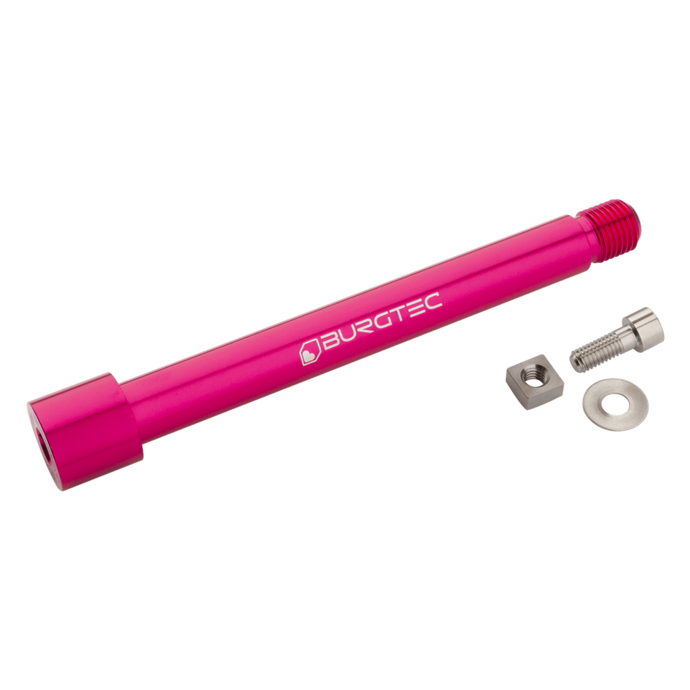 Burgtec Fox 2021 Boost Fork Axle 15x110mm Toxic Barbie Pink