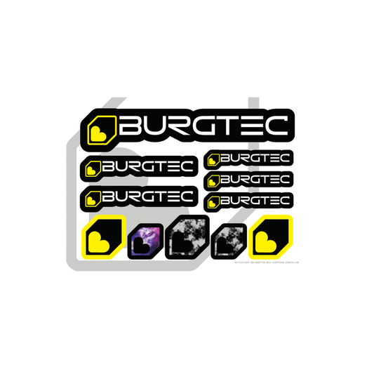 Burgtec A5 Sticker Sheet Customizable Decals