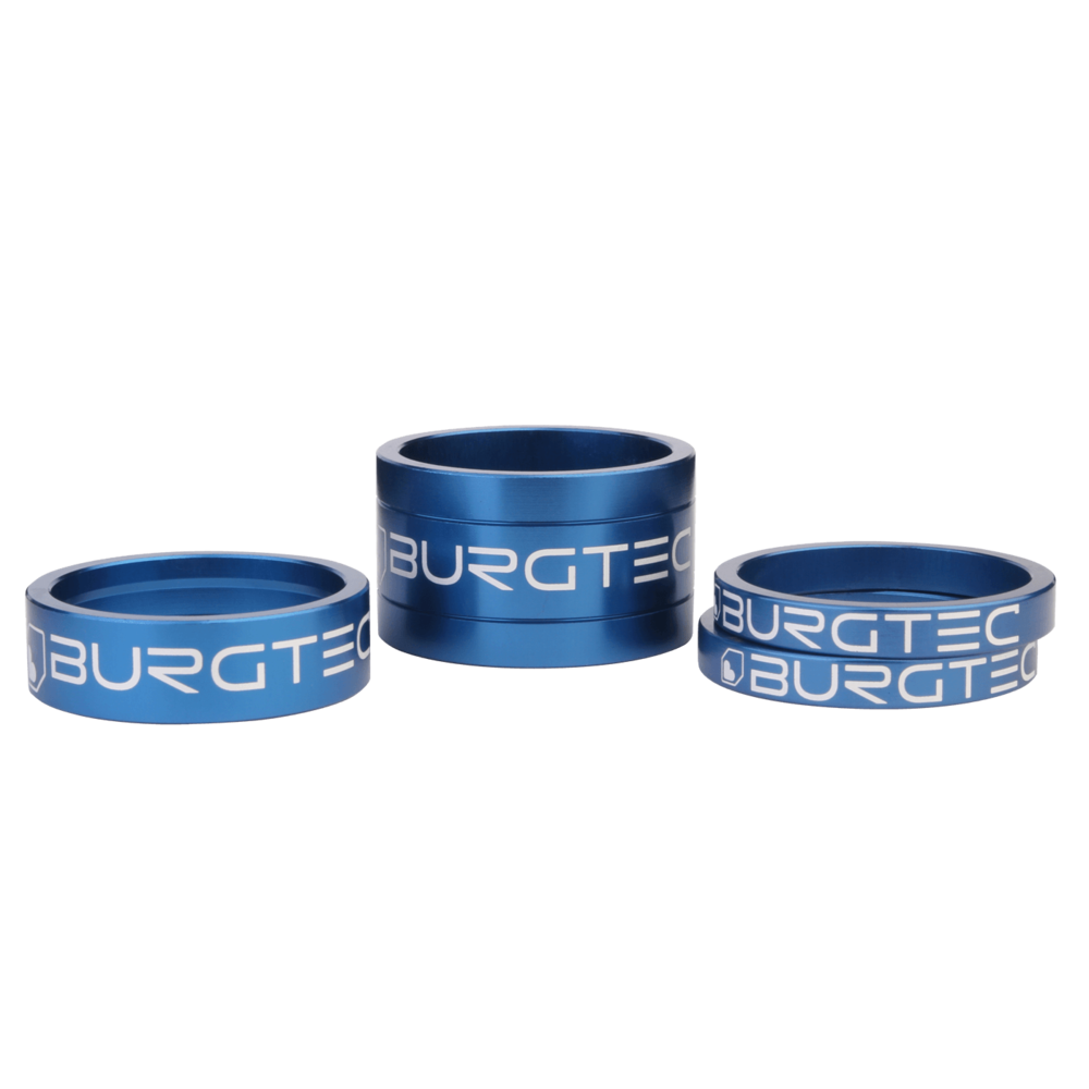 Burgtec Deep Blue Stem Spacer Kit 5mm x 2, 10mm, 20mm