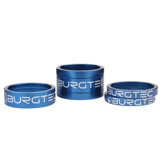 Burgtec Deep Blue Stem Spacer Kit 5mm x 2, 10mm, 20mm