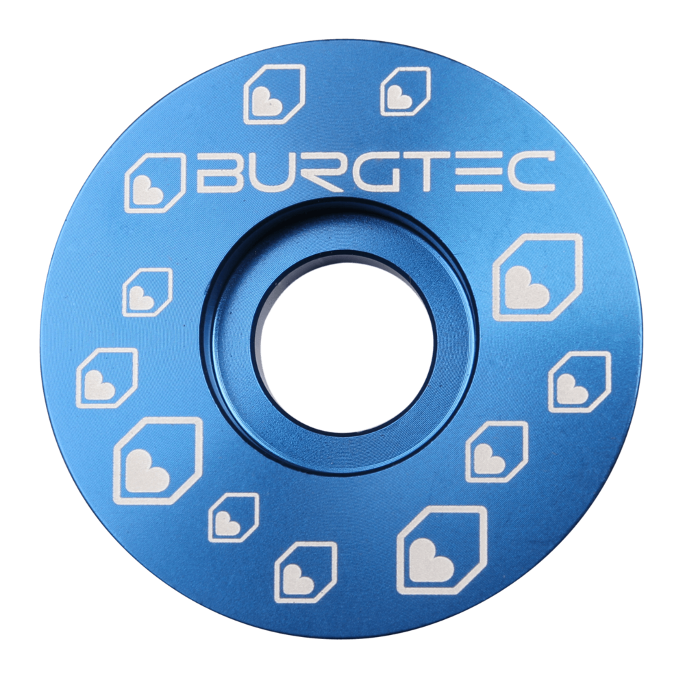 Burgtec Deep Blue Stem Top Cap Bolt Not Included