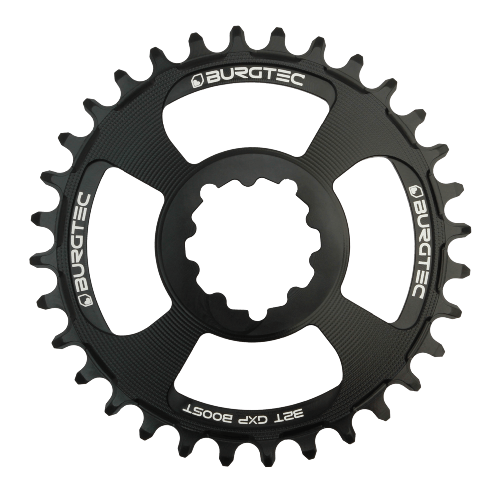 Burgtec GXP 30T Chainring 3mm Offset Direct Mount Black