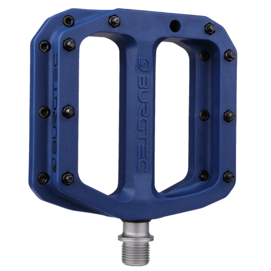 Burgtec MK4 Composite Flat Pedals 9/16" Deep Blue