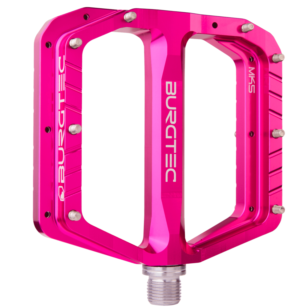 Burgtec Penthouse MK5 Steel Pedals Toxic Barbie Pink 9/16"