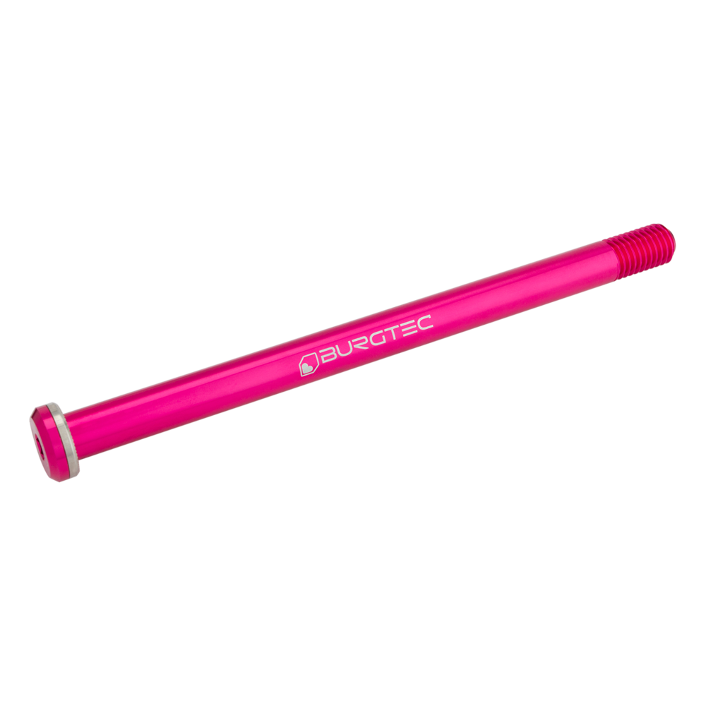 Burgtec Rear Axle 12x174mm M12x1.75 Toxic Barbie Pink