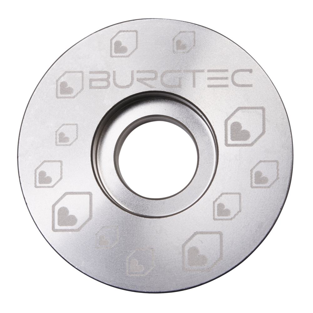 Burgtec Rhodium Silver Stem Top Cap Bolt Not Included