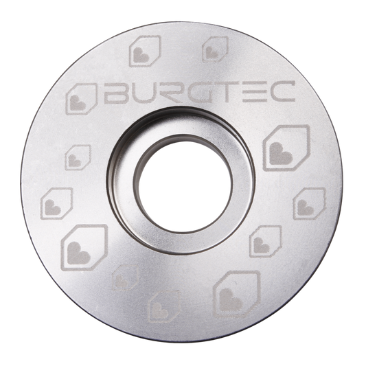 Burgtec Rhodium Silver Stem Top Cap Bolt Not Included