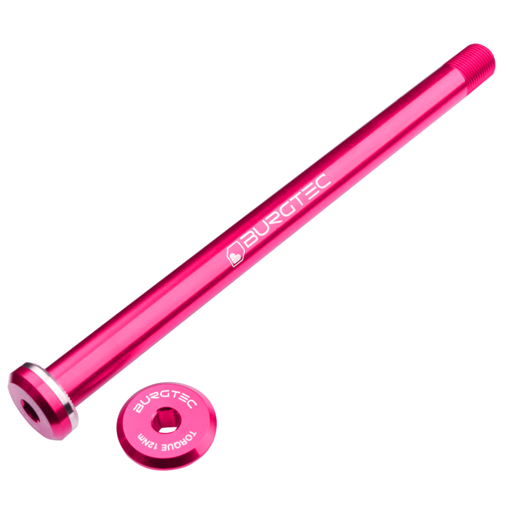 Burgtec Santa Cruz Rear Axle 12x168.5mm M12x1.0 Pink