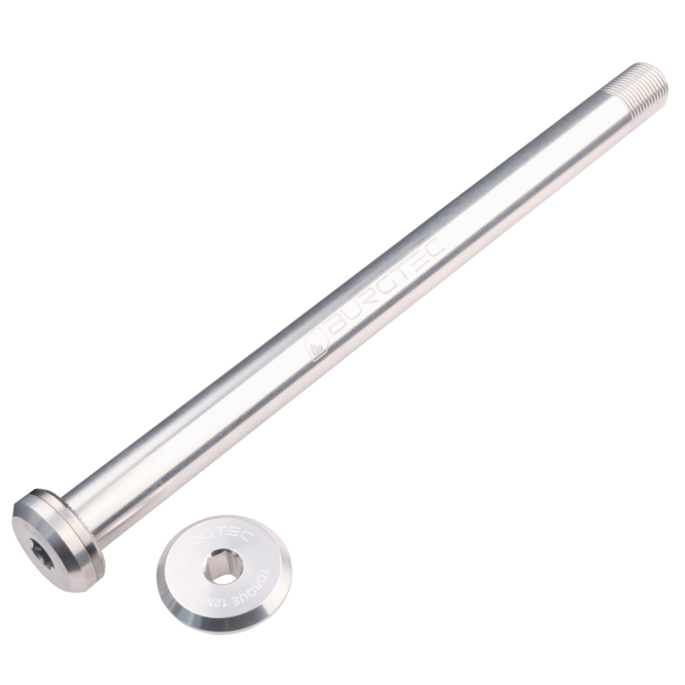 Burgtec Santa Cruz Rear Axle 12x168.5mm M12x1.0 Silver