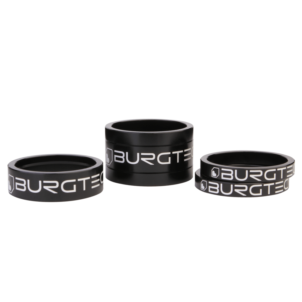 Burgtec Stem Spacer Kit Black - 5mm, 10mm, 20mm