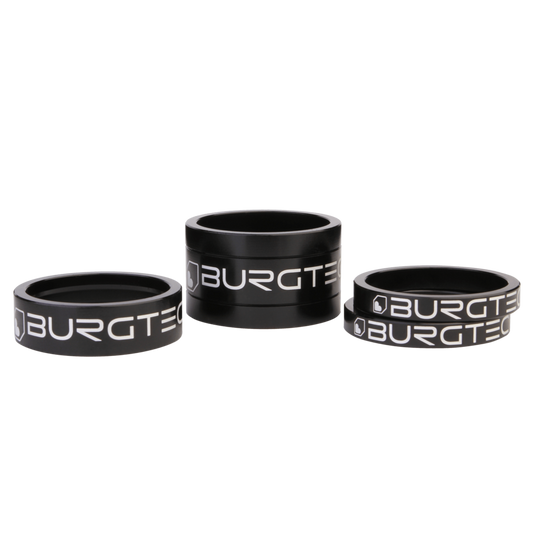 Burgtec Stem Spacer Kit Black - 5mm, 10mm, 20mm