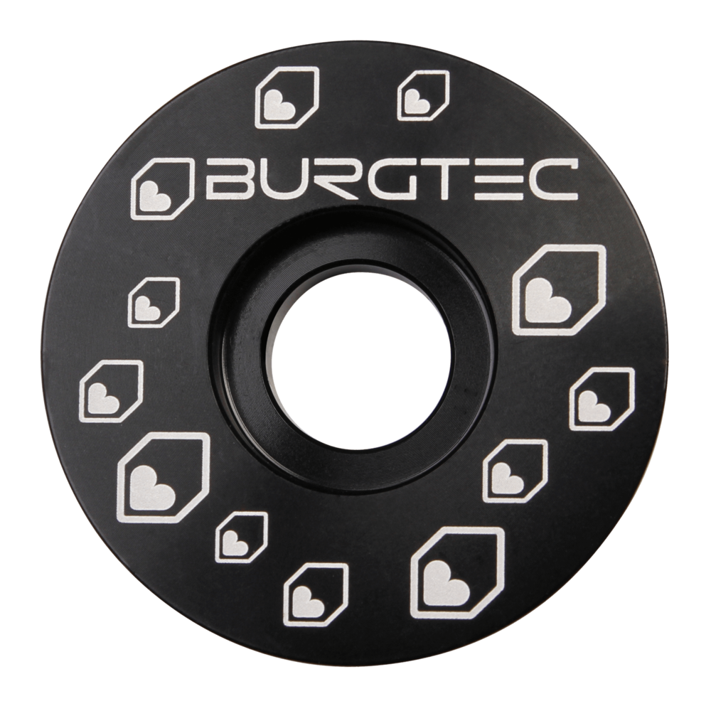 Burgtec Stem Top Cap Black - Bolt Not Included