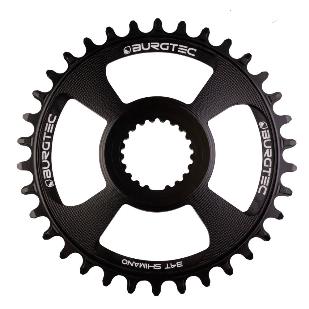 Burgtec Thick-Thin 12-Speed Chainring 34T Shimano Direct Mount Black