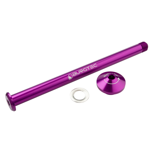 Burgtec Yeti 171mm M12x1.5 Rear Axle Purple Rain Skewer