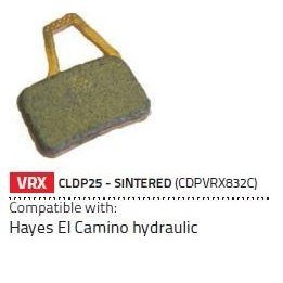 Clarks Disc pad sintered Hayes El Cami