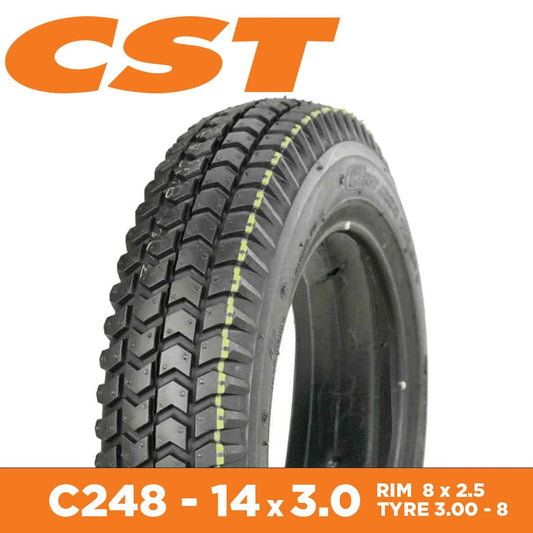 Cst 14 X 3.00-8 Mobility Tyre - 14 Inch Wheelchair Replacement Tire