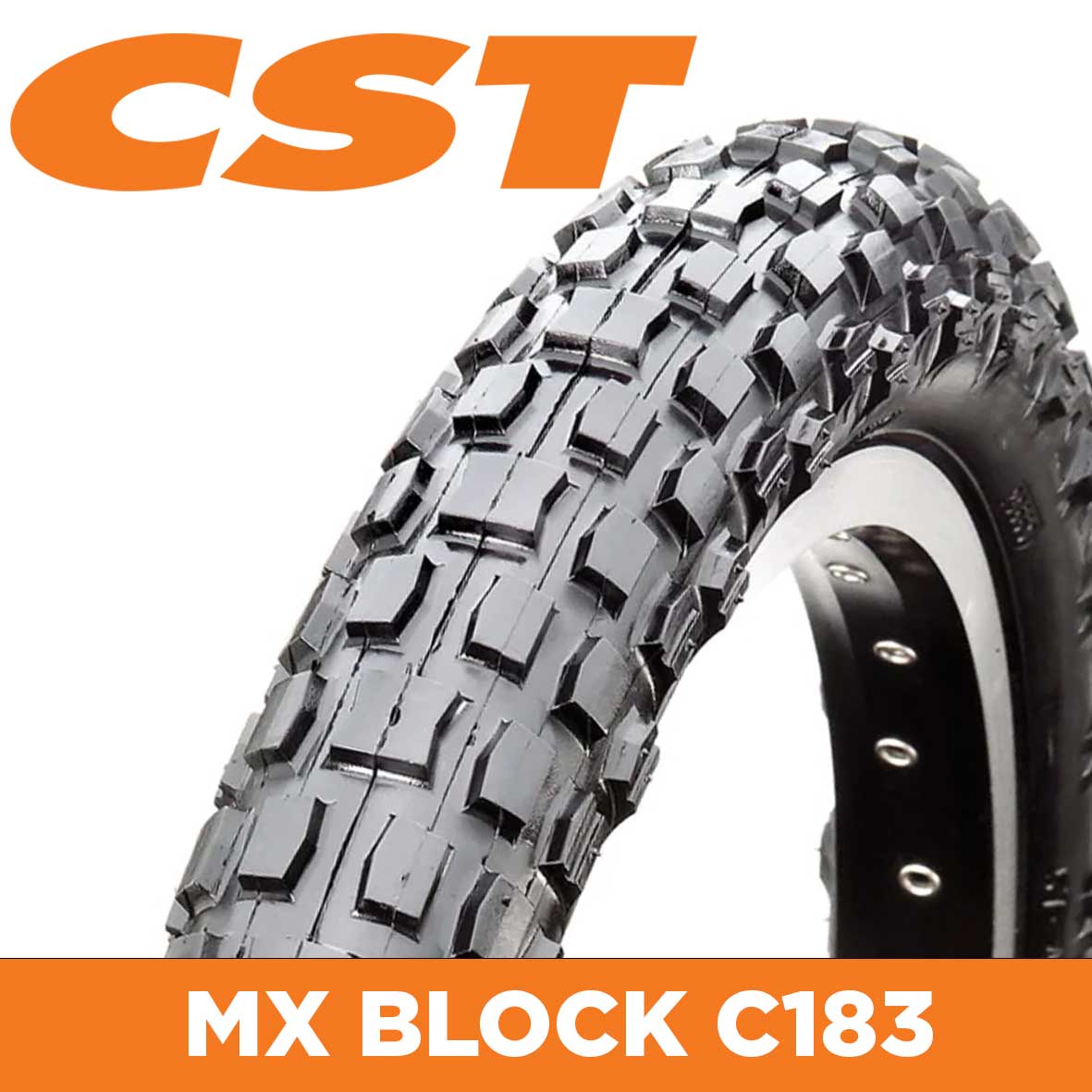 Cst 20 X 2.125 Bmx Tyres - Durable Tread For 20" Wheels