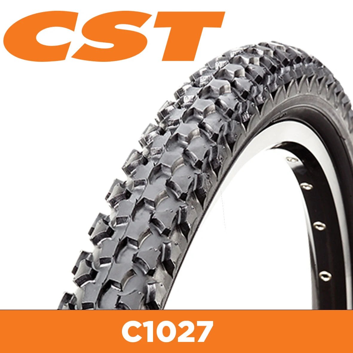 Cst 26 X 1.95 Knobby Tyres - Durable Tread For 26" Bikes