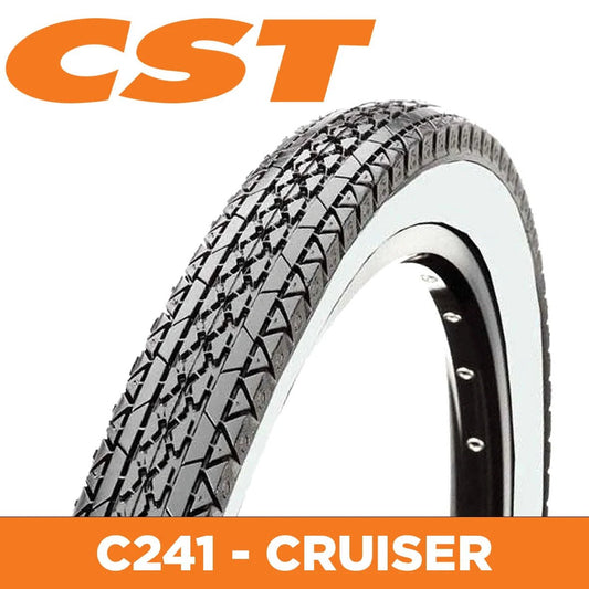 Cst 26 X 2.125 White Wall Tyres - 26" Mountain Bike Tire