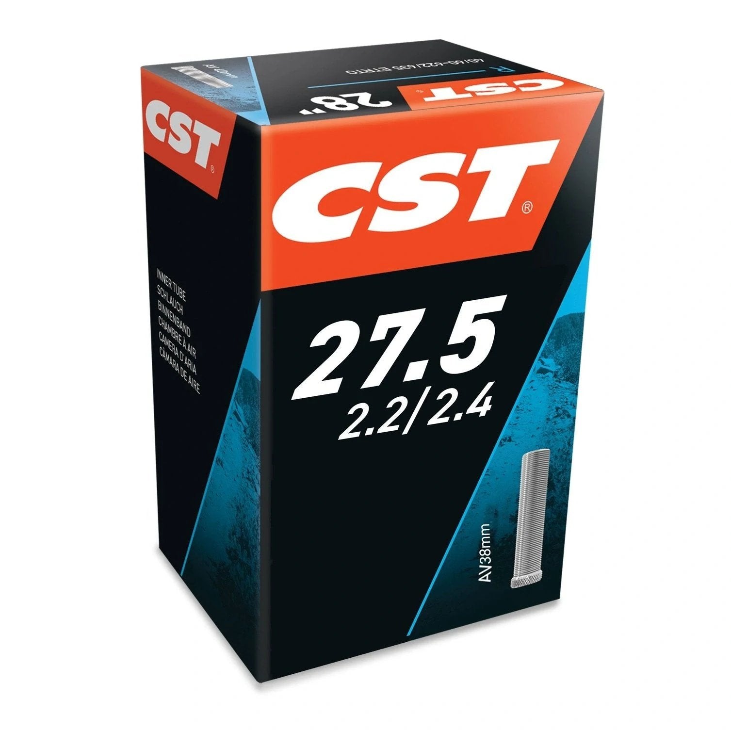 Cst 27.5X2.2/2.4 Sv Schrader Tubes - 650B Mountain Bike Tire Inner Tubes