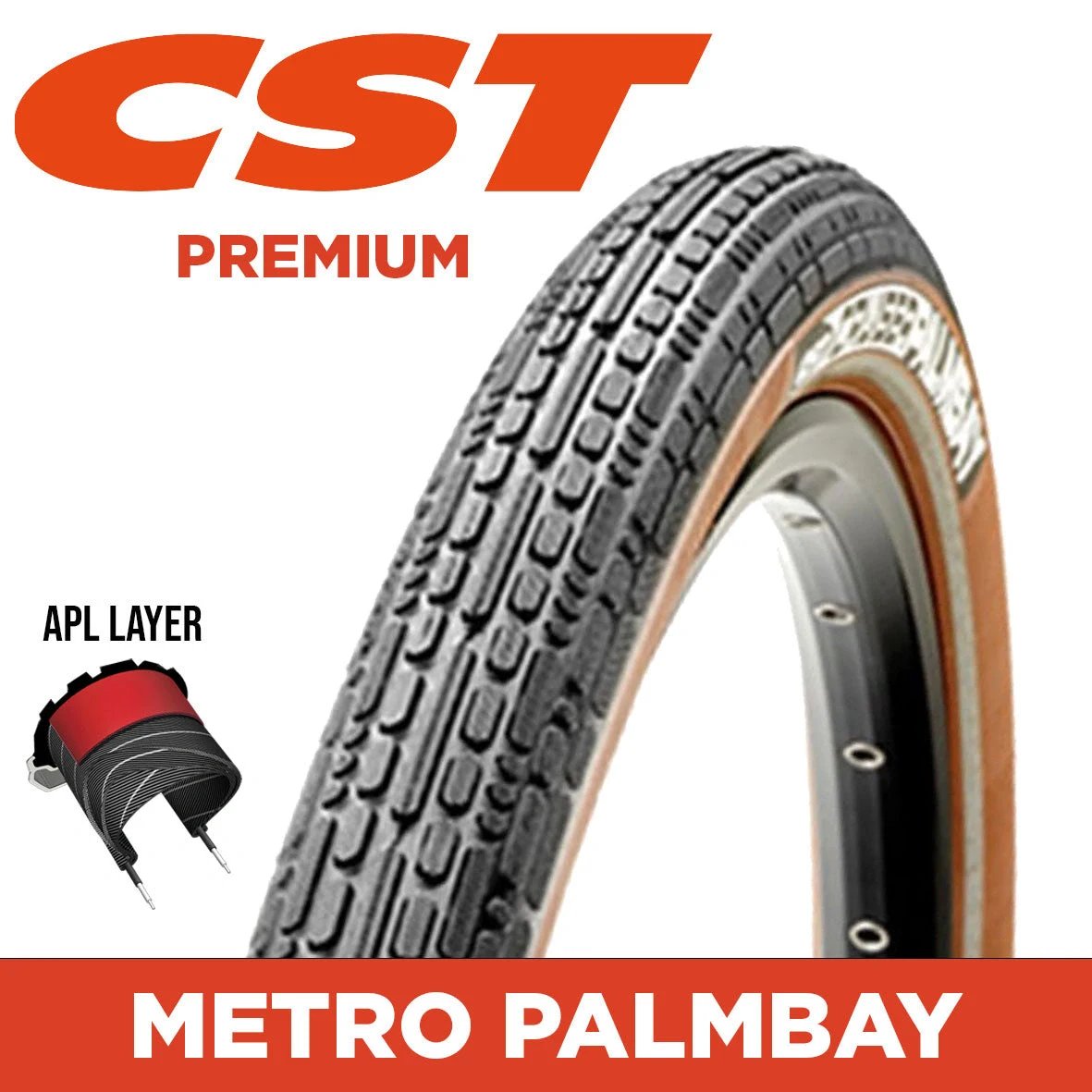 Cst 700X40 Metro Hybrid Black/Co Tyres - 29" / 700C