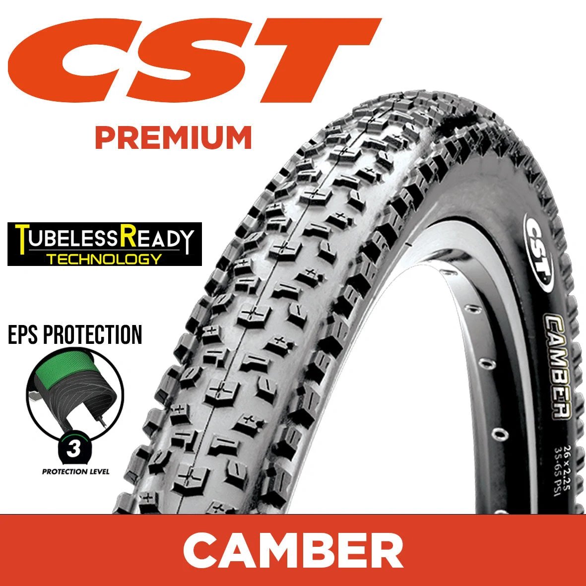 Cst Camber 29 X 2.25 Tr Mountain Bike Tyres - 29" Trail Ready