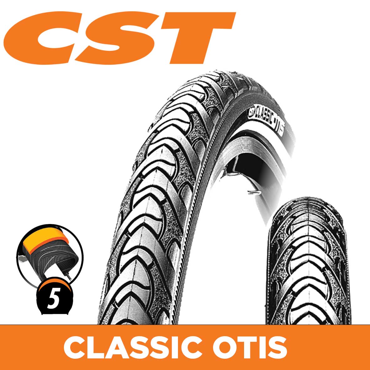 Cst Classic Oti 700X25 Tyres - 700C Road Bike Tires