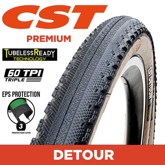 Cst Detour 700 X 38 Gravel Tyres - Fold Tr Technology