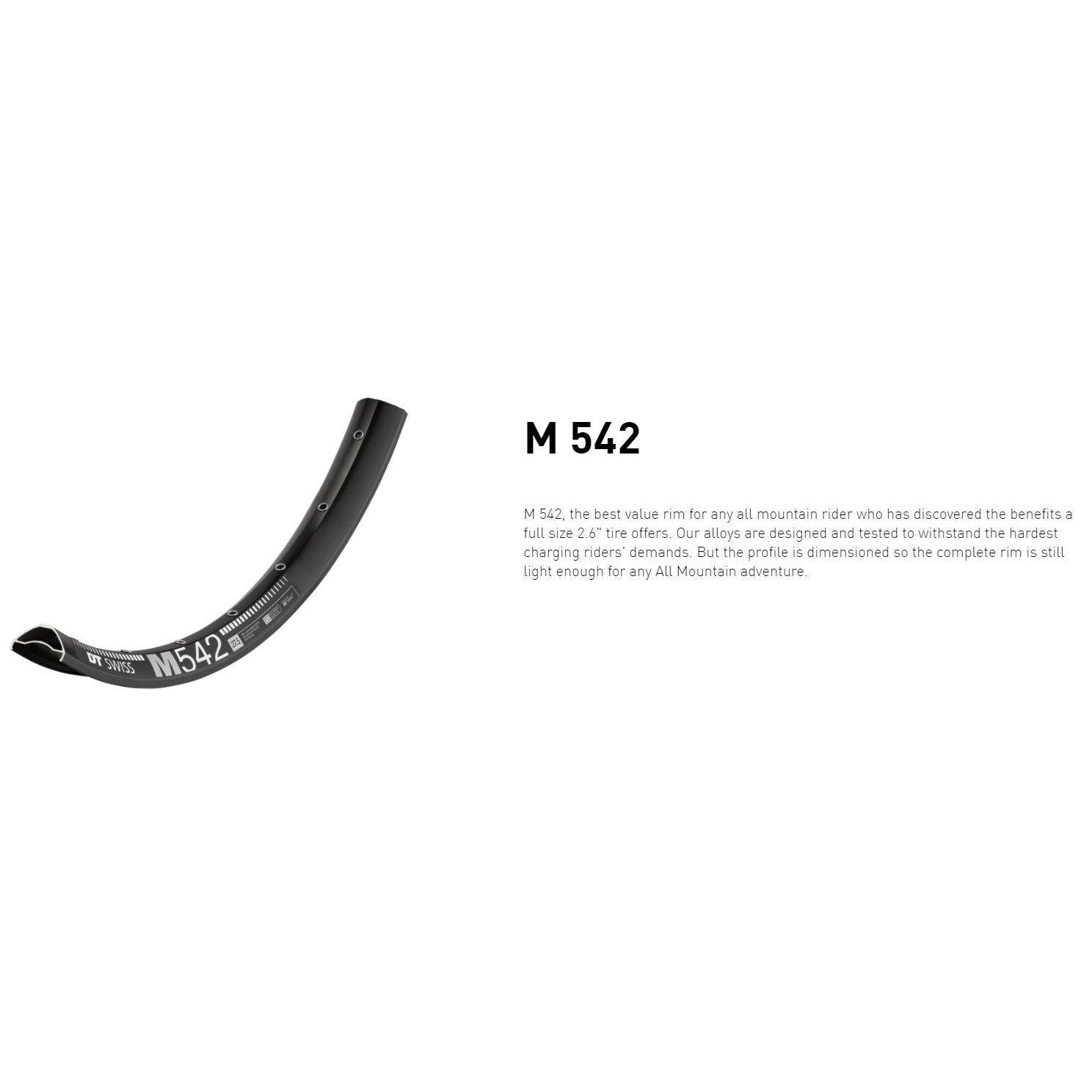 Dt Swiss RIM M542 27.5 32H 35 wide