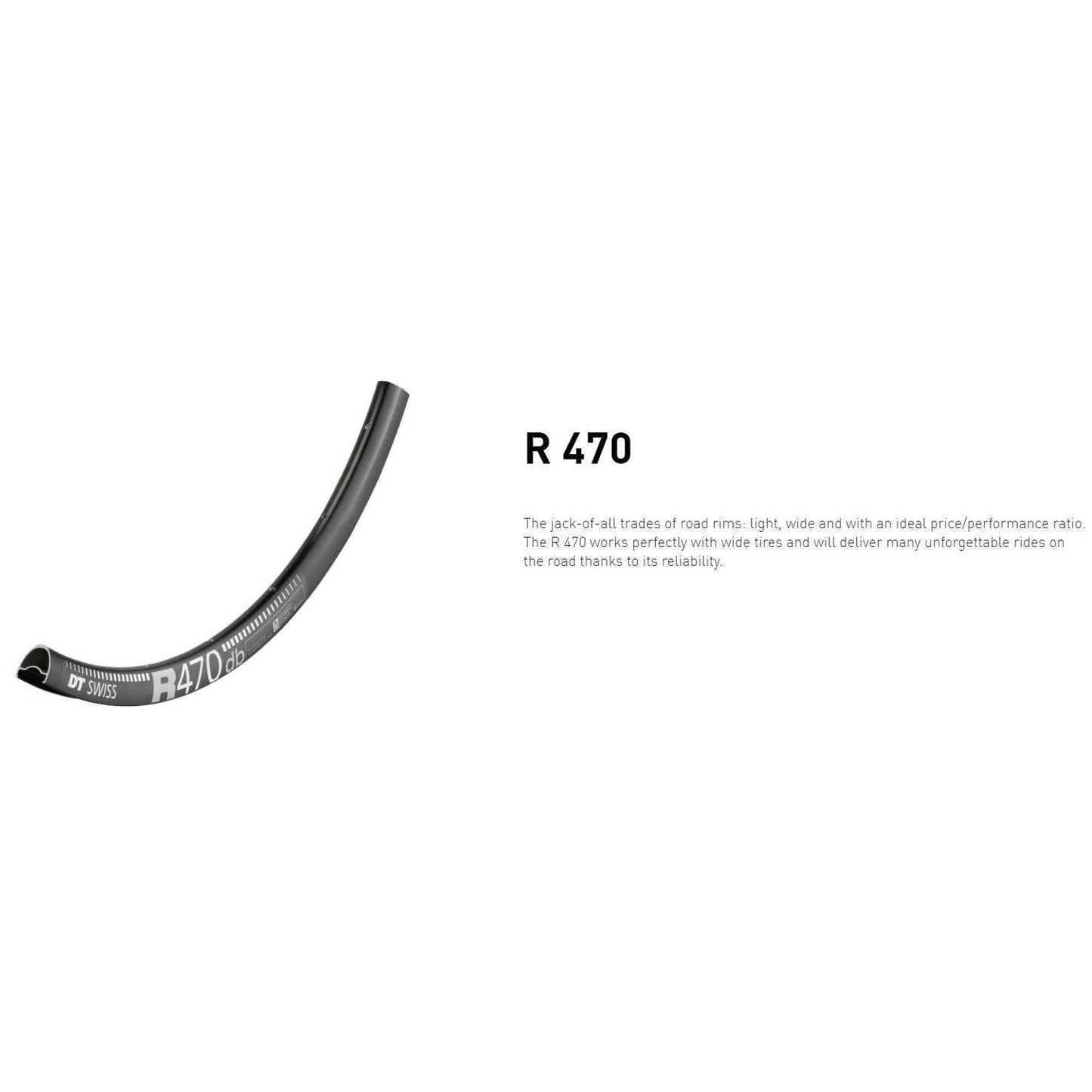 Dt Swiss RIM R470 DB 28h black 700c