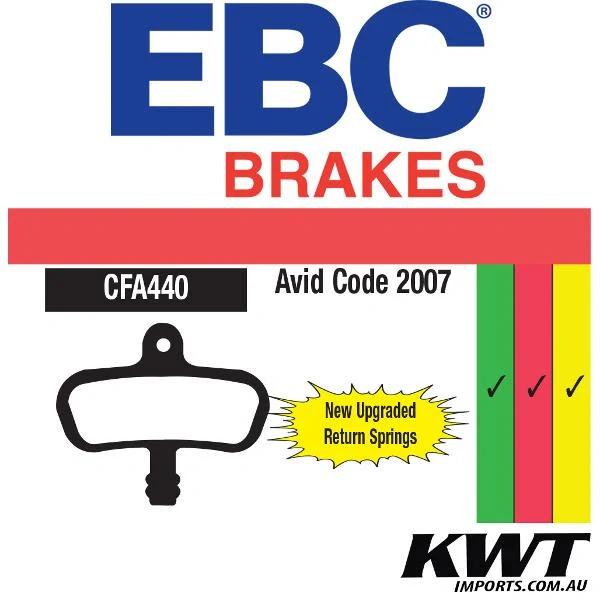 Ebc Avidcode 2007 Red Disc Brake Pads