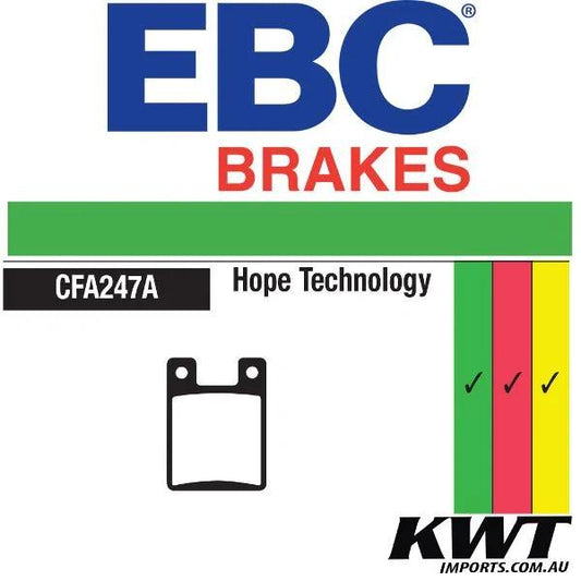 Ebc Pad247G Green Rim Brake Pads For Hope Tech