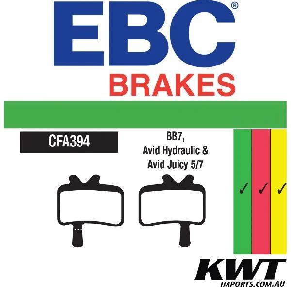 Ebc Pad394G Bb7 Disc Brake Pads - High Performance Upgrade