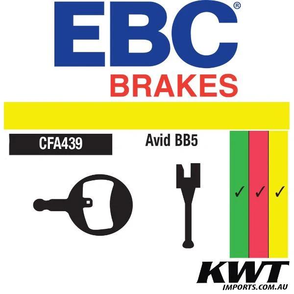 Ebc Pad439Hh Avid Bb5 Gold Disc Brake Pads