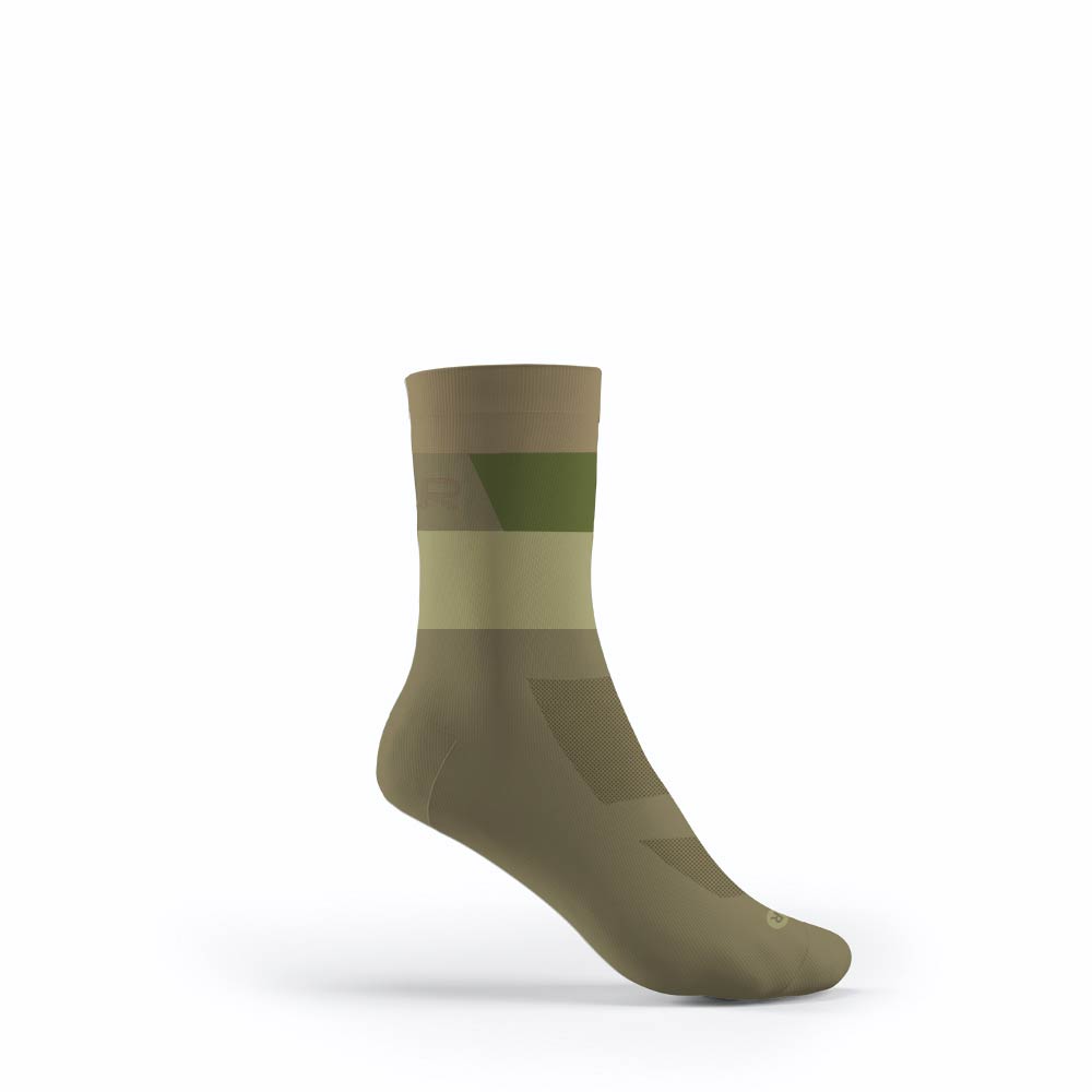 Flr Elite 14cm Cycling Socks Army Green - S 35-38