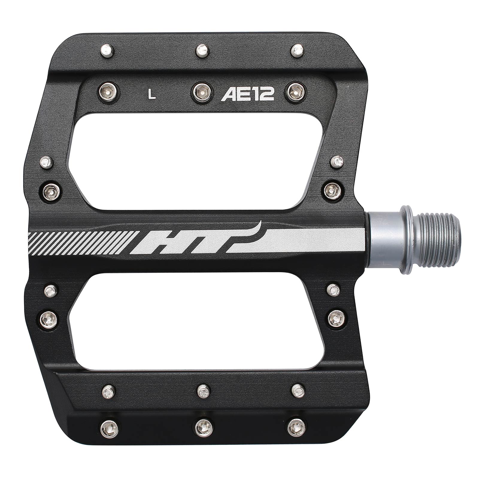 Ht AE12 Pedals Alloy / CNC CRMO - Black