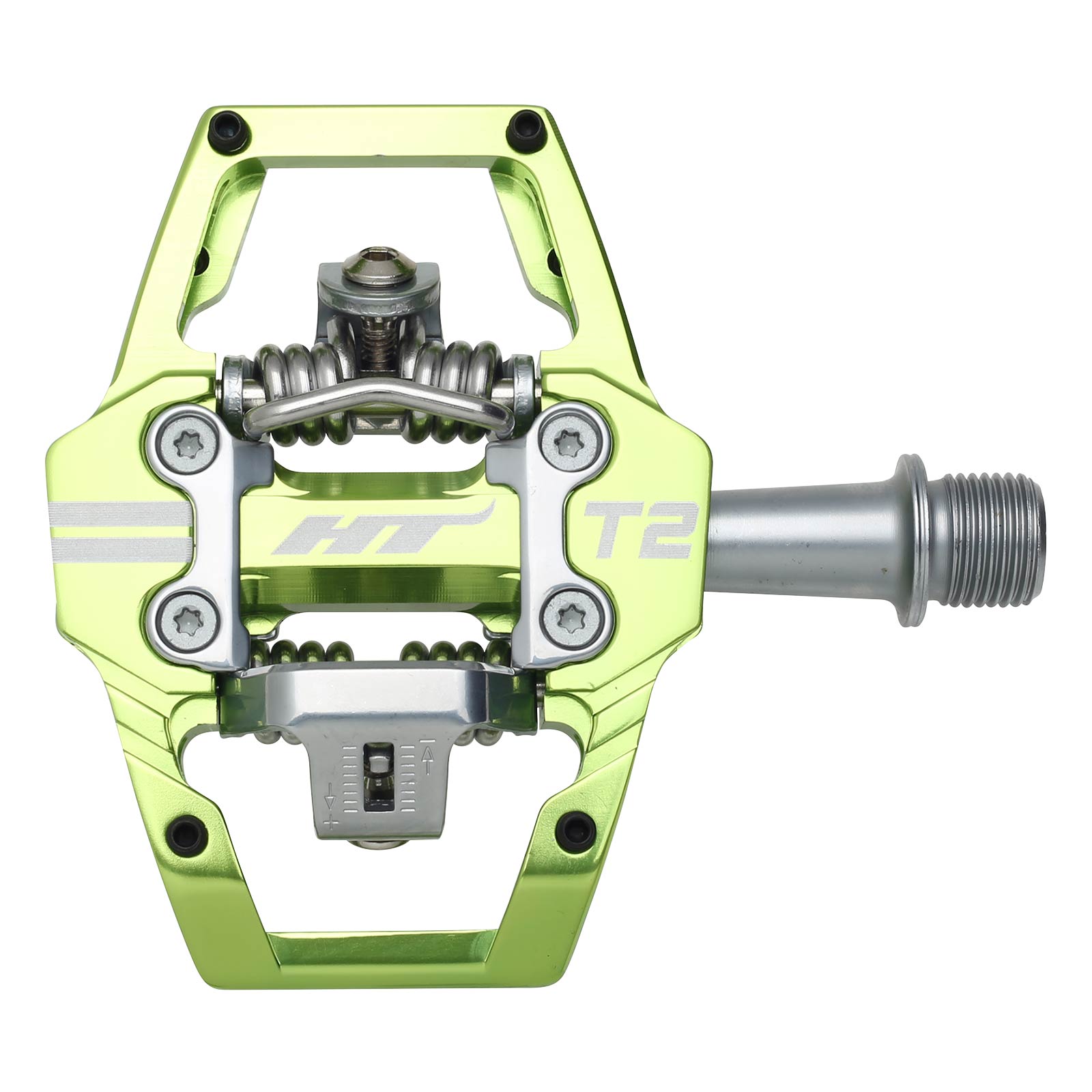 Ht T2 Pedals Alloy / CNC CRMO - Apple Green