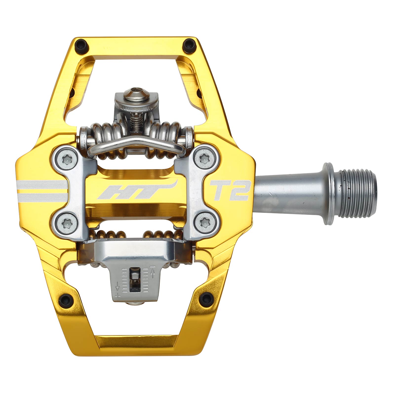 Ht T2 Pedals Alloy / CNC CRMO - Gold