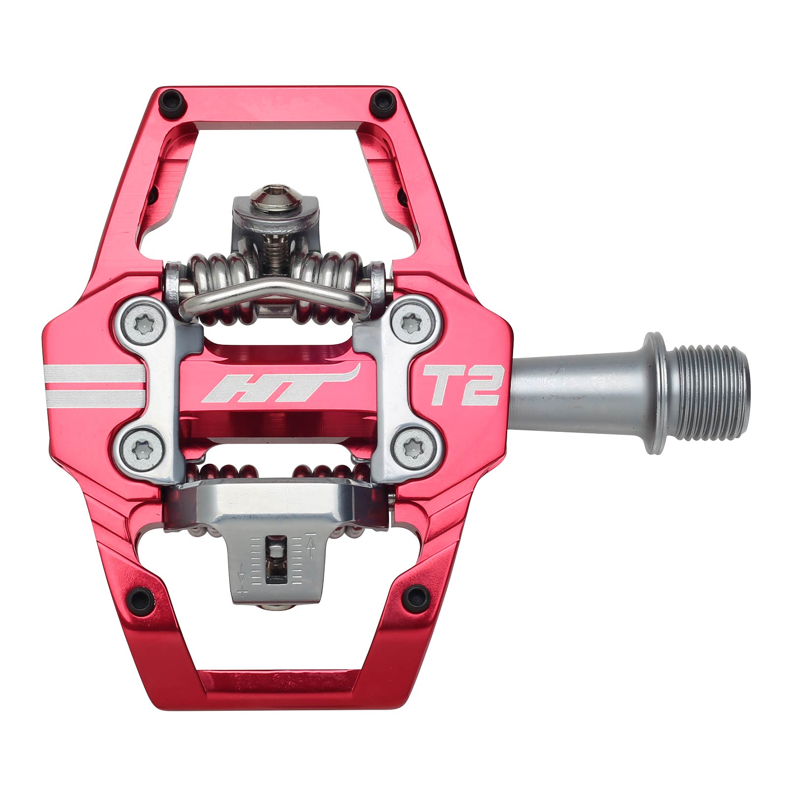 Ht T2 Pedals Alloy / CNC CRMO - Red