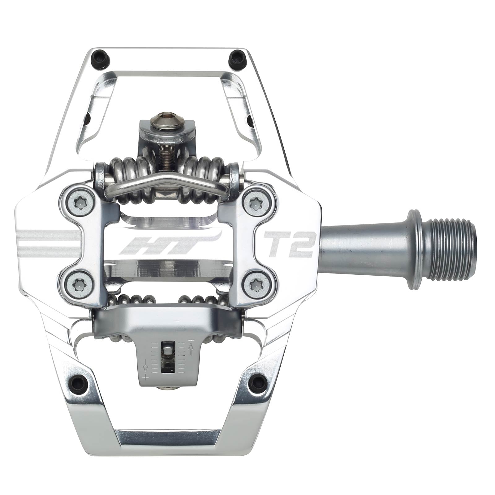 Ht T2 Pedals Alloy / CNC CRMO - Silver