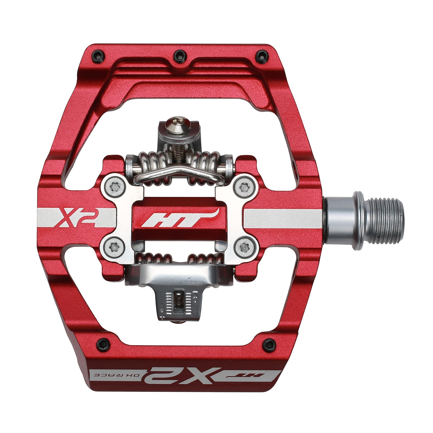 Ht X2 Pedals Alloy / CNC CRMO - Red