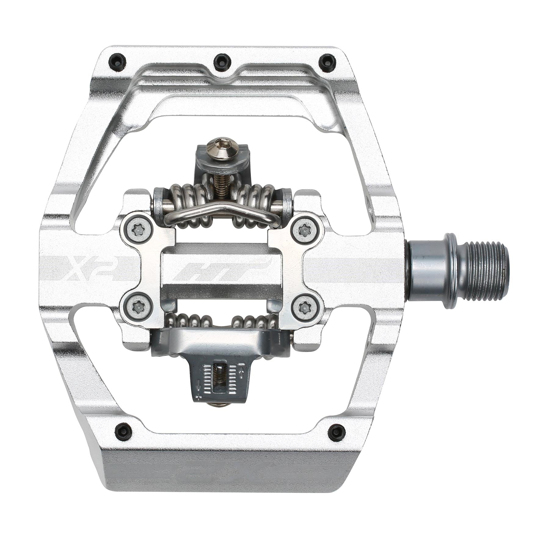 Ht X2 Pedals Alloy / CNC CRMO - Silver