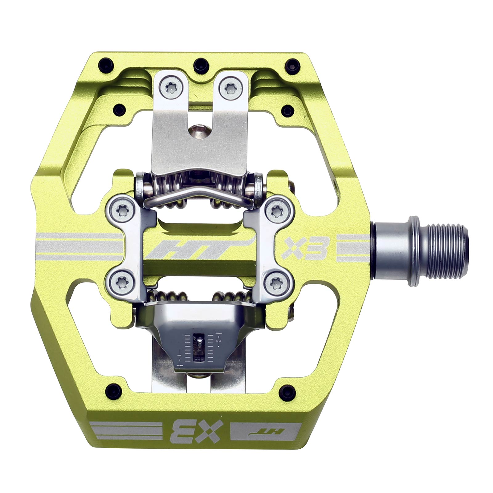 Ht X3 Pedals Alloy / CNC CRMO - Apple Green
