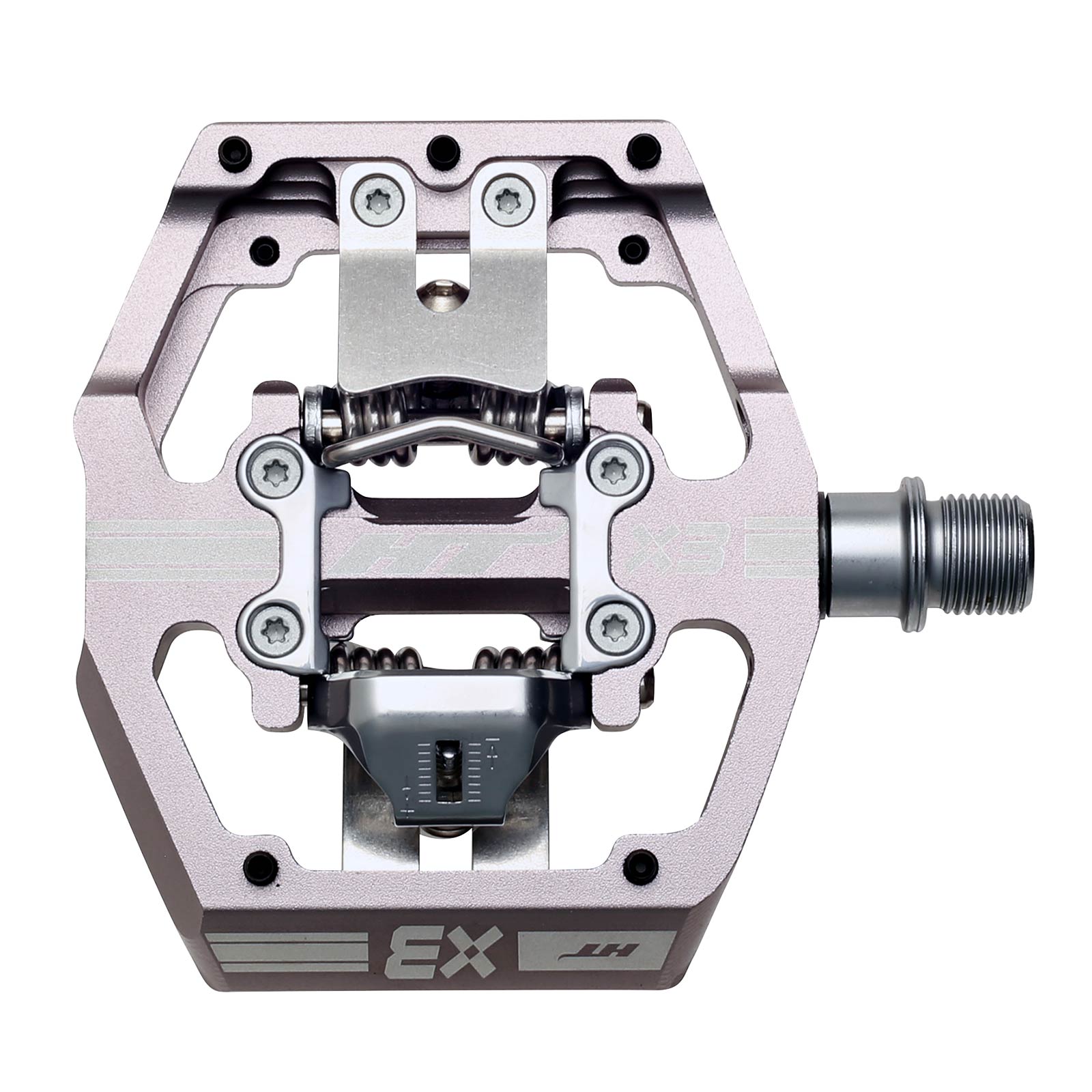 Ht X3 Pedals Alloy / CNC CRMO - Grey
