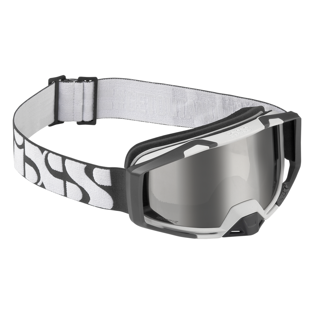 iXS Trigger Goggles White Frame Mirror Silver Lens