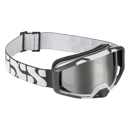 iXS Trigger Goggles White Frame Mirror Silver Lens