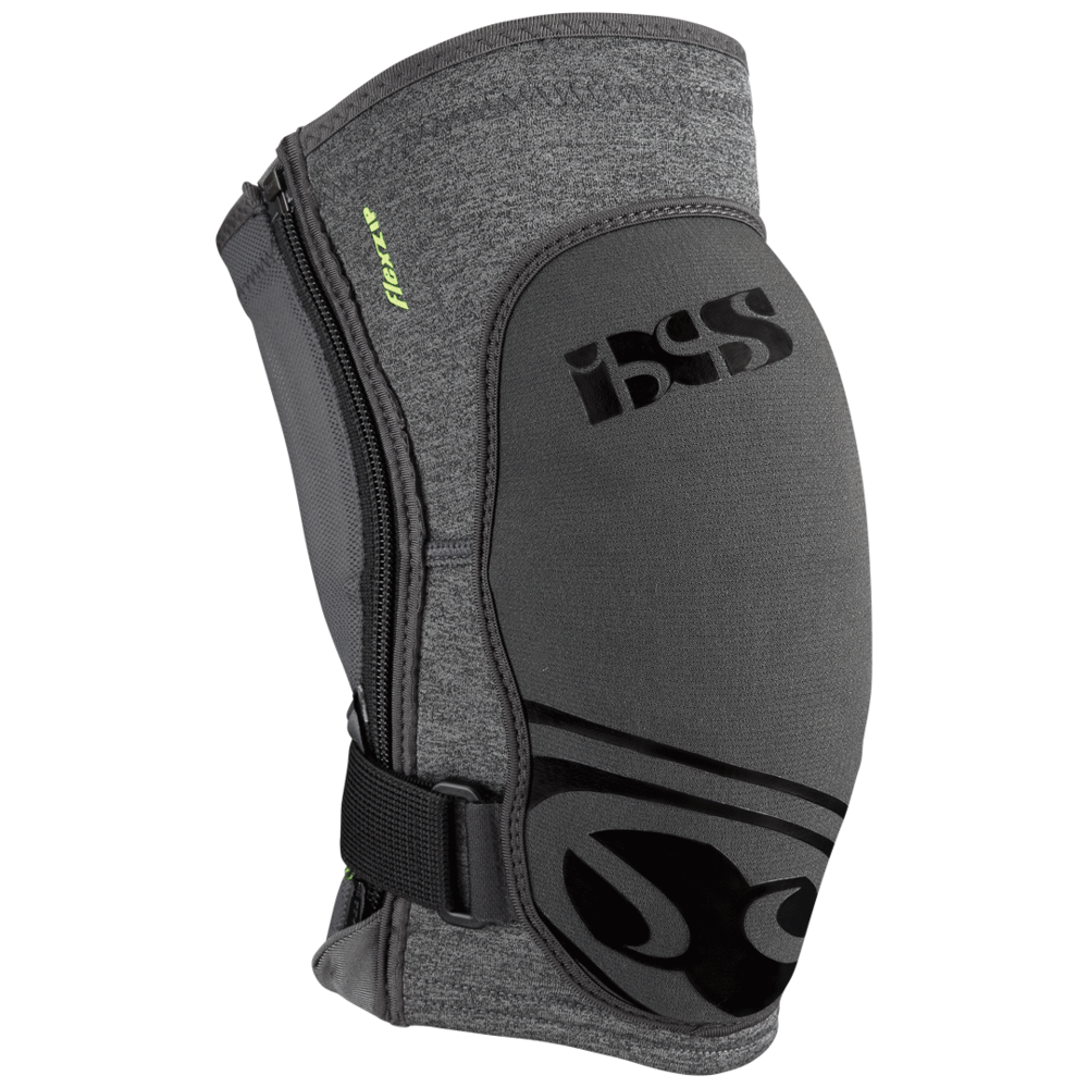 iXS Flow ZIP Knee Pads Grey L - Protective Gear